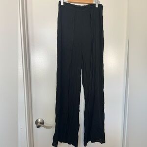 black flowy pants